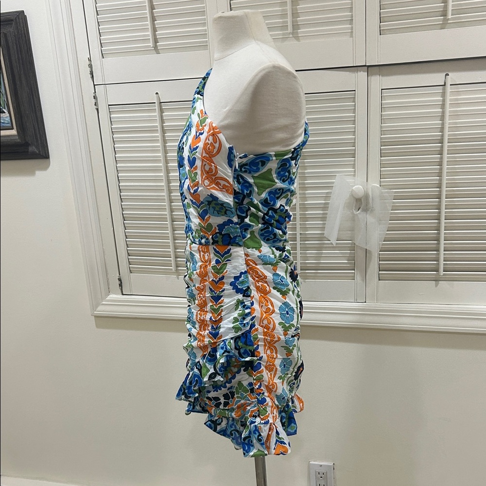 MNG One-Shoulder Multicolor Patterned Dress in perfect condition - Picture 4 of 8